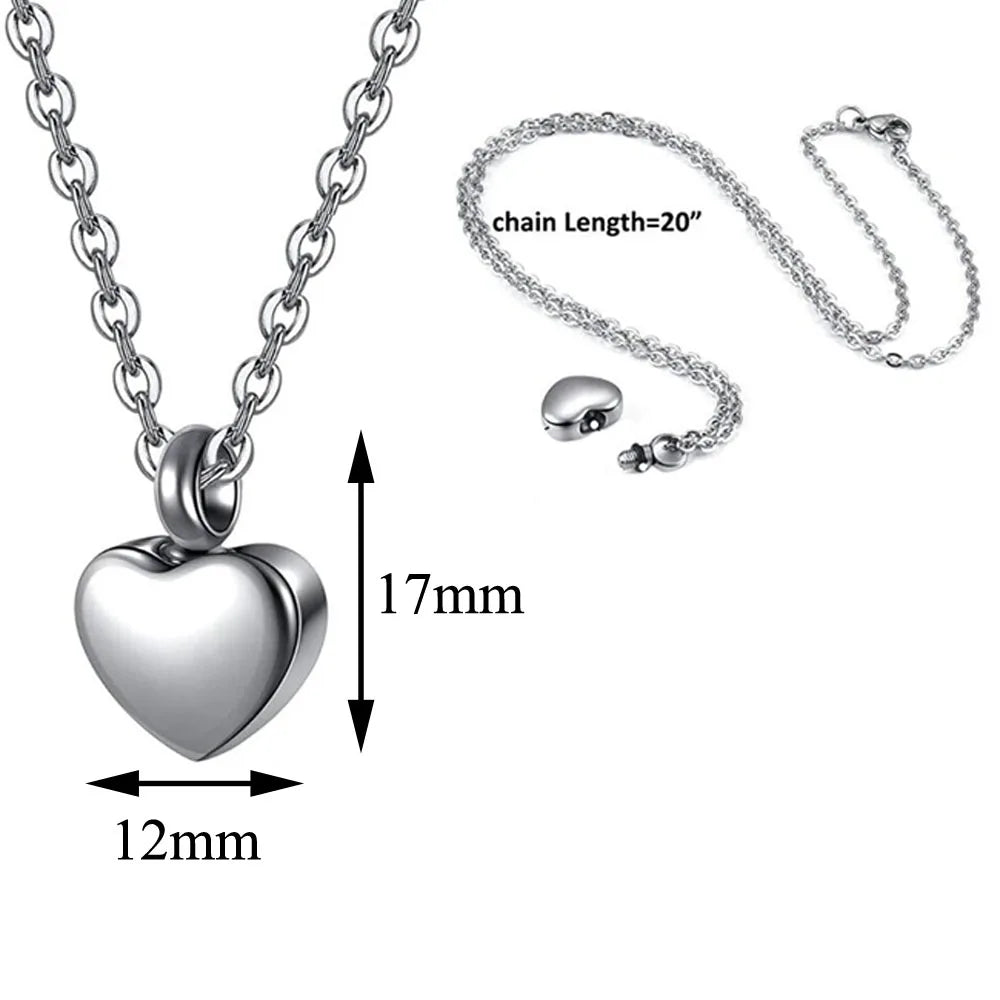 Stainless Steel Small Heart With Pet's Paw - PeticaDeals