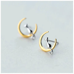 Sterling Silver Animal Cat Sets Charm Stud Earrings For Women Fashion - PeticaDeals