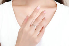 Sterling Silver Cat Dog Paw Finger Cute Rings For Women - PeticaDeals