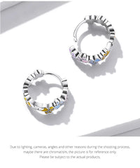 Sterling Silver Colorful Cute Paws Ear Buckles for Women - PeticaDeals