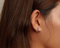 Sterling Silver Colorful Cute Paws Ear Buckles for Women - PeticaDeals