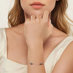 Sterling Silver Cute Cat Dog Bracelet For Women Pet Paw Links Girl - PeticaDeals