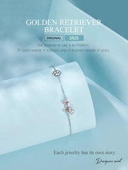 Sterling Silver Cute Cat Dog Bracelet For Women Pet Paw Links Girl - PeticaDeals
