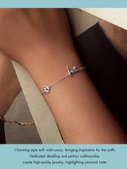 Sterling Silver Cute Cat Dog Bracelet For Women Pet Paw Links Girl - PeticaDeals