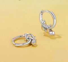 Sterling Silver  Cute Cat Dog Dangle Drop Earrings For Women - PeticaDeals