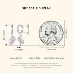 Sterling Silver  Cute Cat Dog Dangle Drop Earrings For Women - PeticaDeals