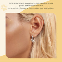 Sterling Silver  Cute Cat Dog Dangle Drop Earrings For Women - PeticaDeals