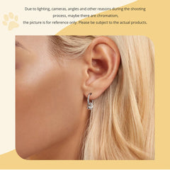 Sterling Silver  Cute Cat Dog Dangle Drop Earrings For Women - PeticaDeals