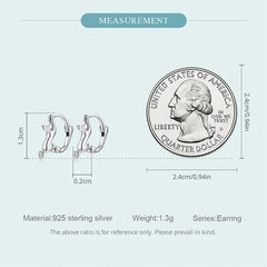 Sterling Silver Cute Cat Earrings Oxidation Shining Ear Bells Hypoallergenic for Women - PeticaDeals
