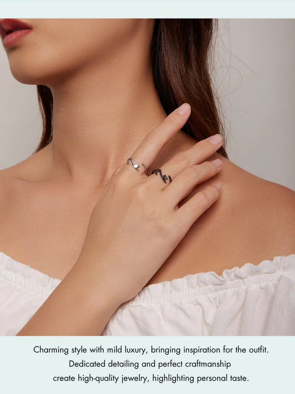 Sterling Silver Cute Cat Open Ring  3 Colors Adjustable Plated Platinum - PeticaDeals