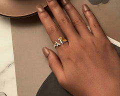 Sterling Silver Cute Corgi Open Ring Pet Animal Stud Earrings Enamel for Women - PeticaDeals