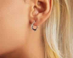 Sterling Silver Cute Dachshund Cat Hoop Earrings for Women - PeticaDeals