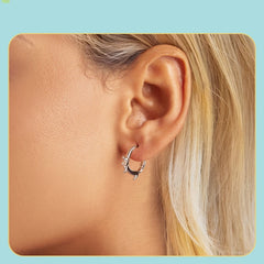 Sterling Silver Cute Dachshund Cat Hoop Earrings for Women - PeticaDeals