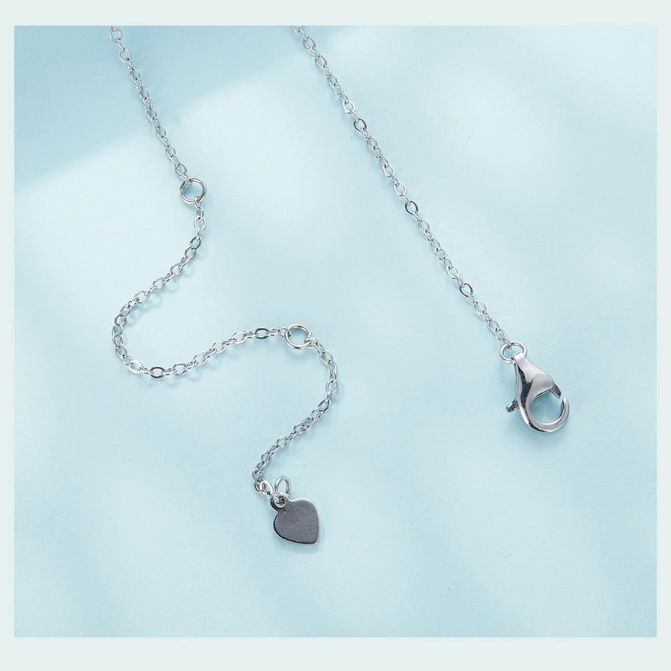 Sterling Silver Cute Dachshund Dog Pendant Necklace S925 Animal Pet Paw Zircon Links Necklace - PeticaDeals