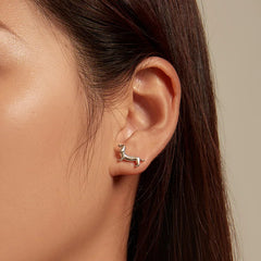 Sterling Silver Cute Puppy Stud Earrings for Women Plated platinum Silver women's silver Jewelry - PeticaDeals