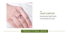 Sterling Silver Pink Crystal Cat Rings For Women Fashion Jewelry - PeticaDeals