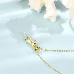 Sterling Silver Stretched Cat Necklace for Women 18 inches Animals Chic Jewelry - PeticaDeals
