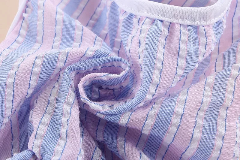 Striped Cat Bow Skirt Cute Pet Dress for Cats - PeticaDeals
