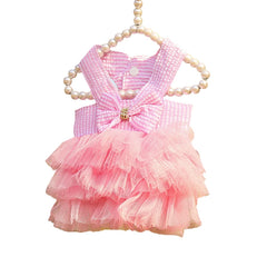 Striped Cat Bow Skirt Cute Pet Dress for Cats - PeticaDeals