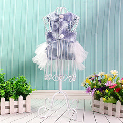 Striped Cat Bow Skirt Cute Pet Dress for Cats - PeticaDeals