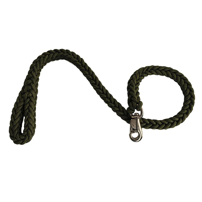 Sturdy Nylon Big Dog Leash for Medium to Large Dogs Strong Pet Round Rope - PeticaDeals