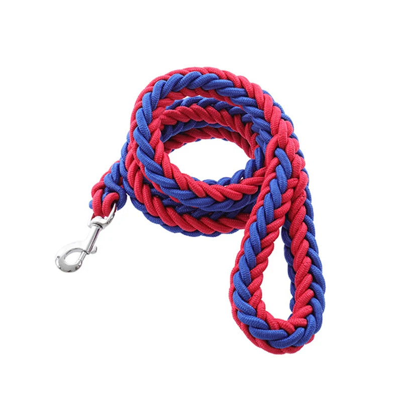 Sturdy Nylon Big Dog Leash for Medium to Large Dogs Strong Pet Round Rope - PeticaDeals