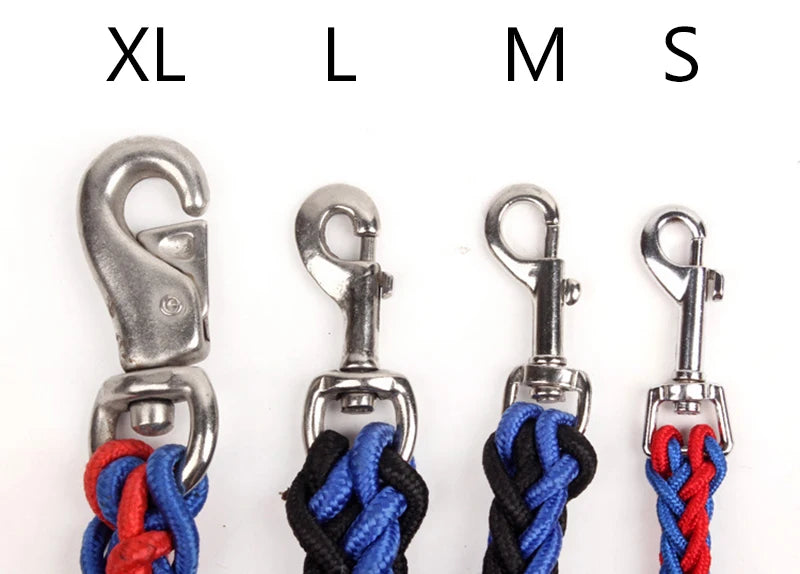 Sturdy Nylon Big Dog Leash for Medium to Large Dogs Strong Pet Round Rope - PeticaDeals