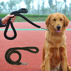 Sturdy Nylon Big Dog Leash for Medium to Large Dogs Strong Pet Round Rope - PeticaDeals