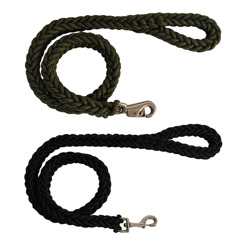 Sturdy Nylon Big Dog Leash for Medium to Large Dogs Strong Pet Round Rope - PeticaDeals