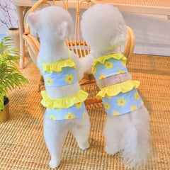 Summer Cute Puppy Dog Swimming Suit Hat Set for Small Dogs - PeticaDeals