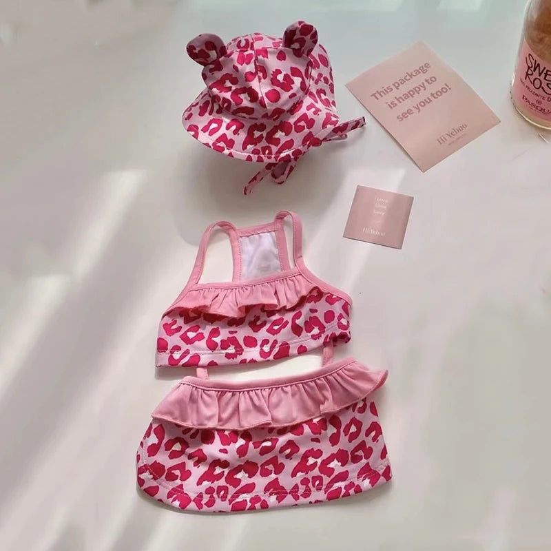Summer Cute Puppy Dog Swimming Suit Hat Set for Small Dogs - PeticaDeals
