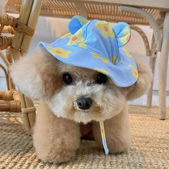 Summer Cute Puppy Dog Swimming Suit Hat Set for Small Dogs - PeticaDeals