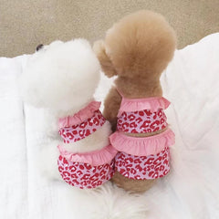 Summer Cute Puppy Dog Swimming Suit Hat Set for Small Dogs - PeticaDeals