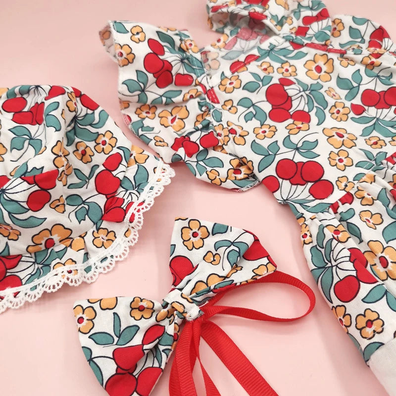 Summer Dress For Dog & Cat with Bow Tie & Hat - PeticaDeals