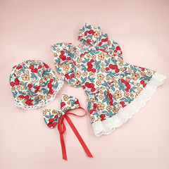 Summer Dress For Dog & Cat with Bow Tie & Hat - PeticaDeals