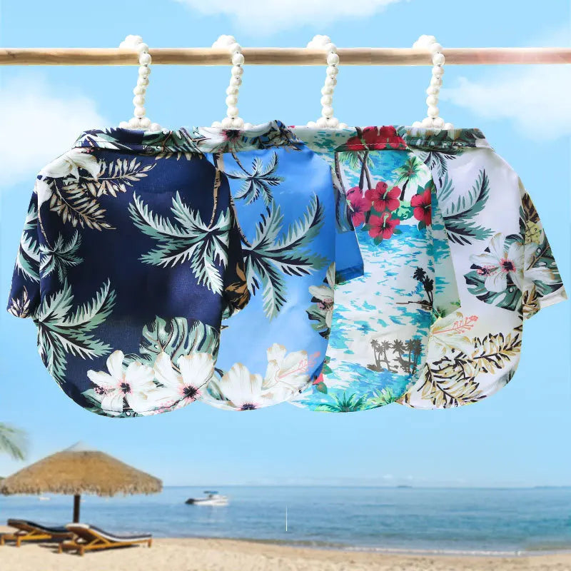 Summer Pevvt Floral Beach Printed Clothes For Dogs & Cats - PeticaDeals