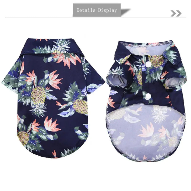Summer Pevvt Floral Beach Printed Clothes For Dogs & Cats - PeticaDeals