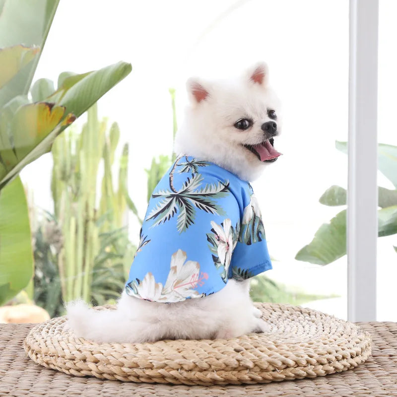Summer Pevvt Floral Beach Printed Clothes For Dogs & Cats - PeticaDeals