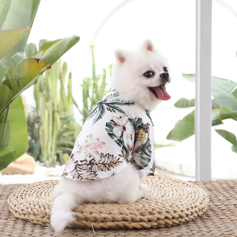 Summer Pevvt Floral Beach Printed Clothes For Dogs & Cats - PeticaDeals