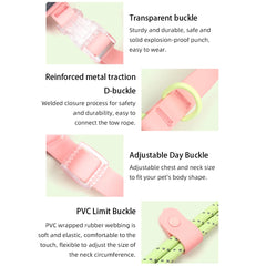 Summer cooling Pet Harness Leash Set For medium & Large dogs No Pull Nylon Adjustable - PeticaDeals