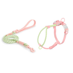 Summer cooling Pet Harness Leash Set For medium & Large dogs No Pull Nylon Adjustable - PeticaDeals