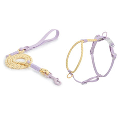 Summer cooling Pet Harness Leash Set For medium & Large dogs No Pull Nylon Adjustable - PeticaDeals