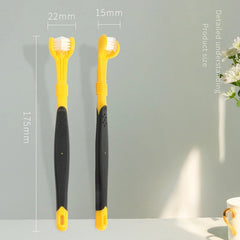 Three-Sided Pet Toothbrush Bad Breath Teeth Care Tool - PeticaDeals