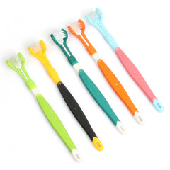 Three-Sided Pet Toothbrush Bad Breath Teeth Care Tool - PeticaDeals