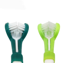 Three-Sided Pet Toothbrush Bad Breath Teeth Care Tool - PeticaDeals
