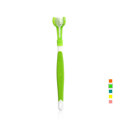Three-Sided Pet Toothbrush Bad Breath Teeth Care Tool - PeticaDeals