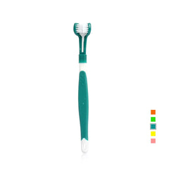 Three-Sided Pet Toothbrush Bad Breath Teeth Care Tool - PeticaDeals