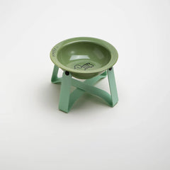 Tilted Ceramic Pet Bowl with Metal Stand – Elevated Design Non-Slip Easy to Clean - PeticaDeals