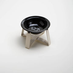 Tilted Ceramic Pet Bowl with Metal Stand – Elevated Design Non-Slip Easy to Clean - PeticaDeals