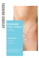 Tiny Love Cat Necklace Stainless Steel Jewelry Cute Heart Women's Chain - PeticaDeals
